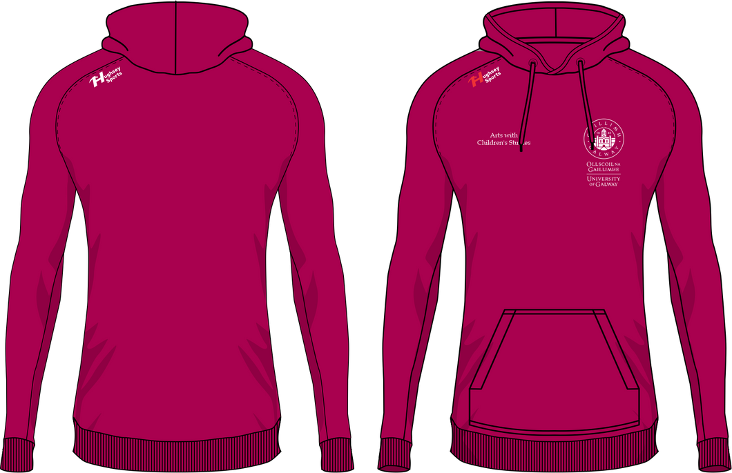 Arts with Children's Studies Class Maroon Hoodie
